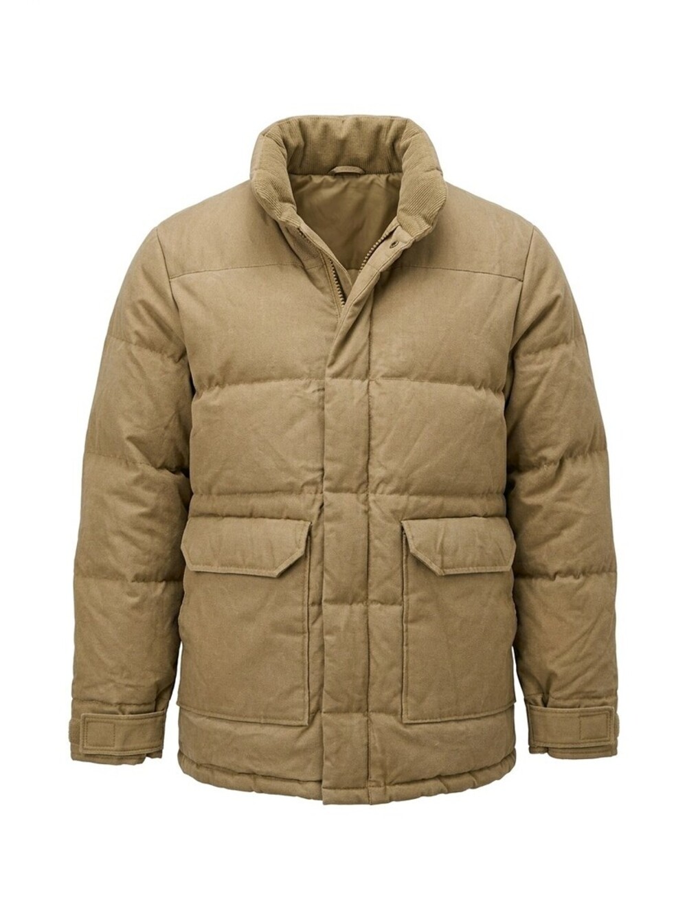 Vintage Cabela’s Men Large Tan Down Puffer Coat Parka Hunting Jacket Taiwan Gorp